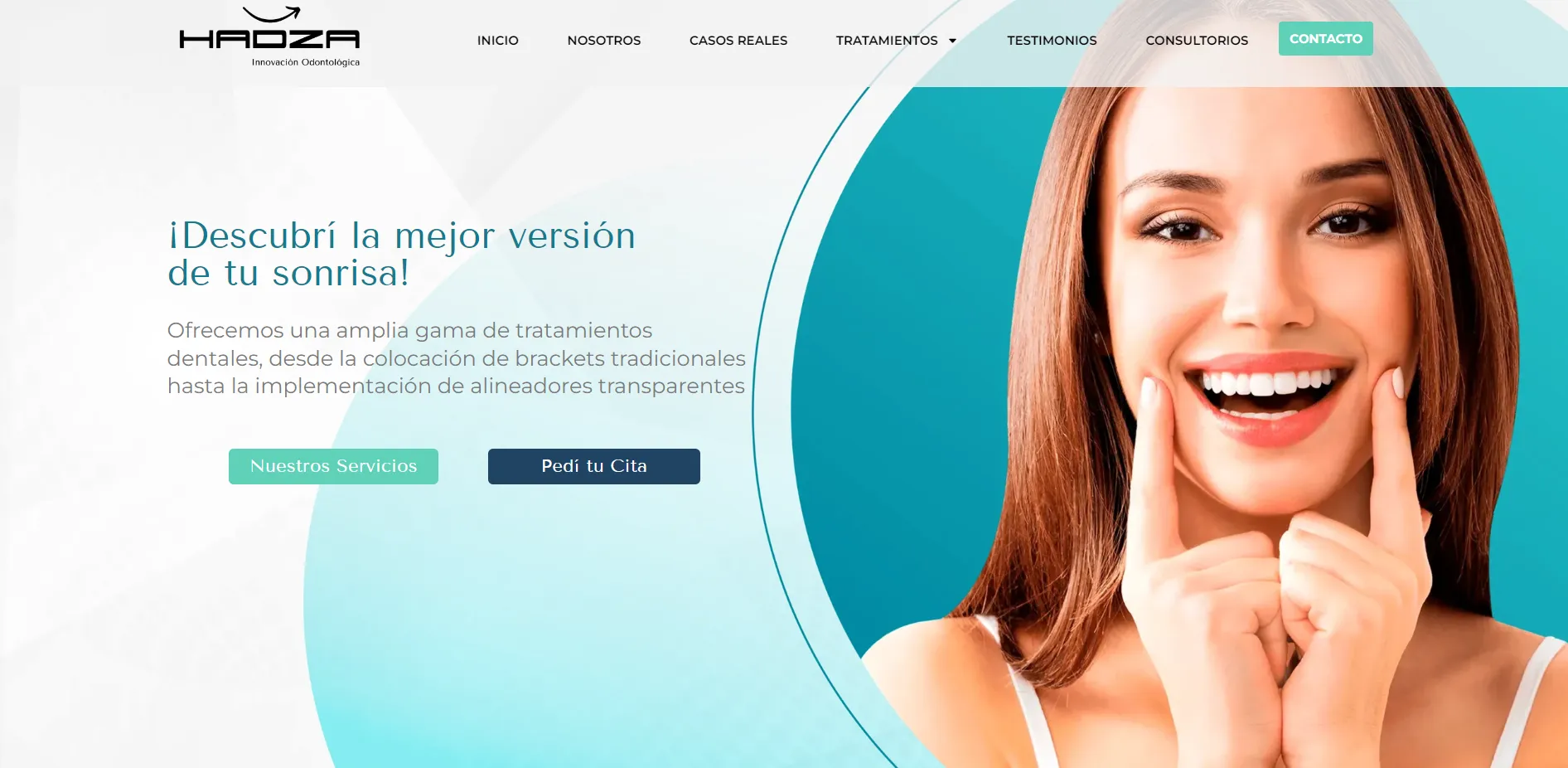 Página web Hadza, creada por el equipo de Ergittek