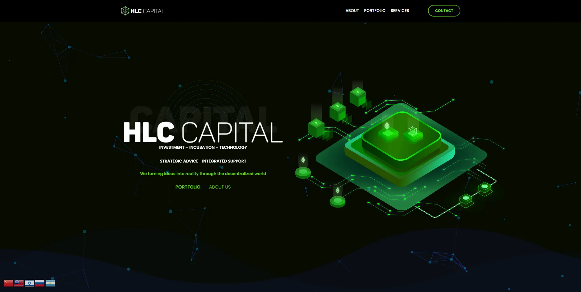Página web de HLC Capital, creada por el equipo de Ergittek