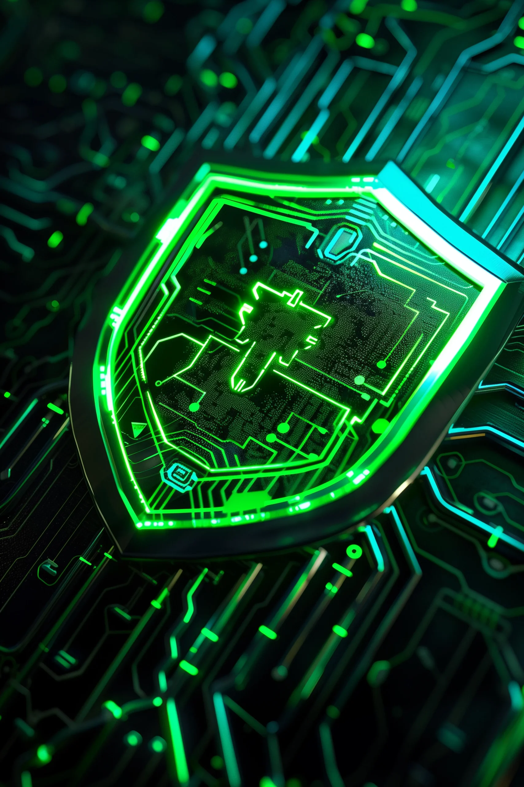 Ilustración realizada por IA sobre ciberseguridad